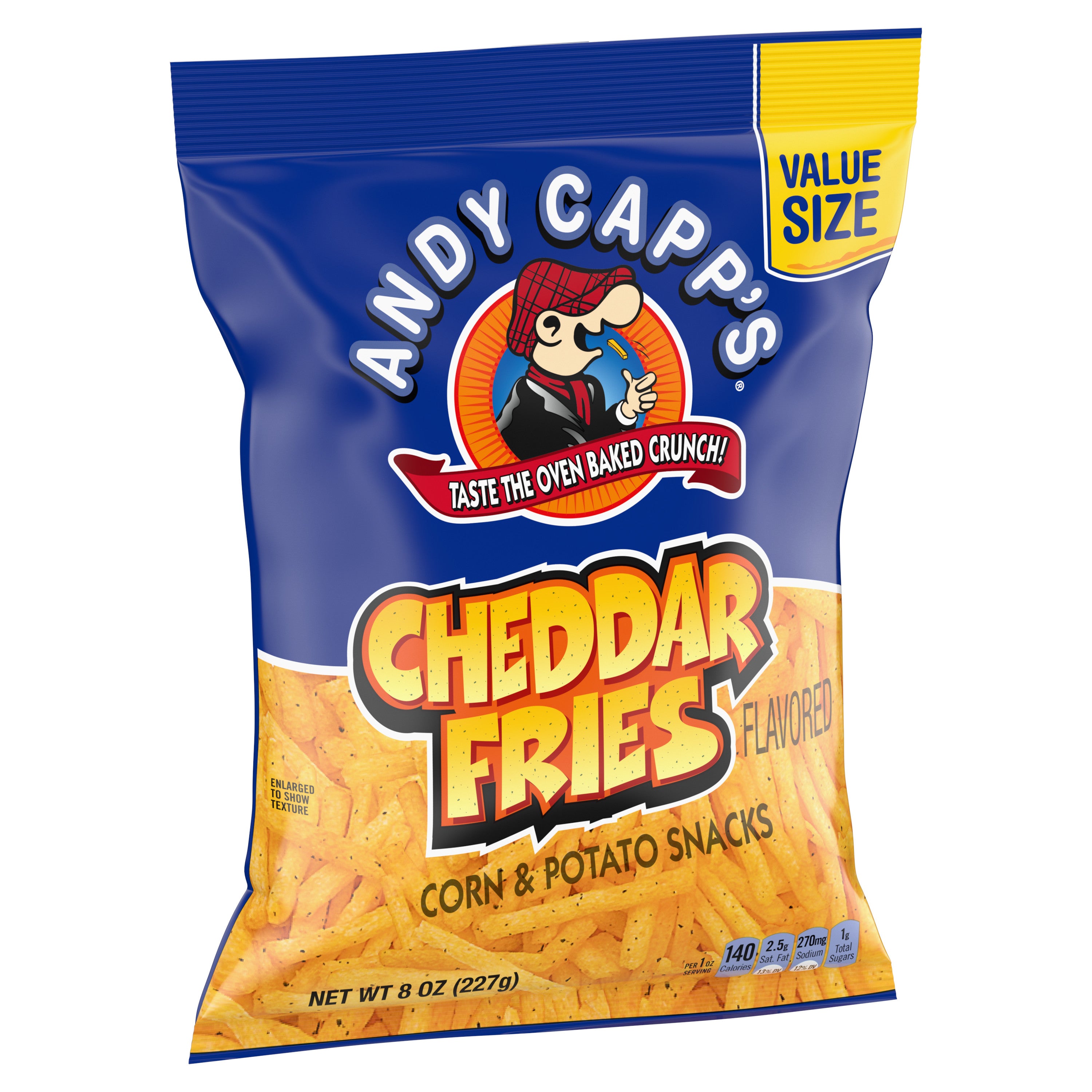 Andy Capp Andy Capp Cheddar Fries Unpriced Display Ready-8 oz.-8