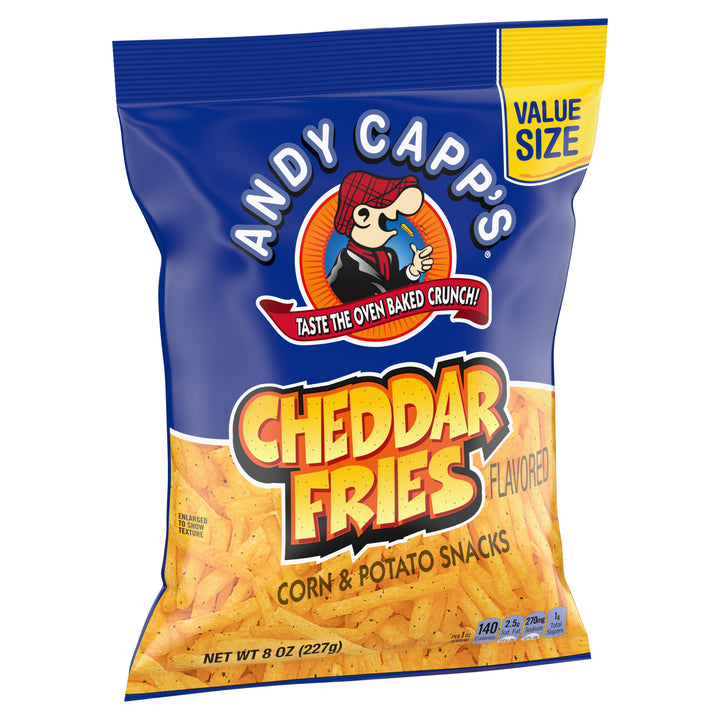 Andy Capp Andy Capp Cheddar Fries Unpriced Display Ready-8 oz.-8/Case
