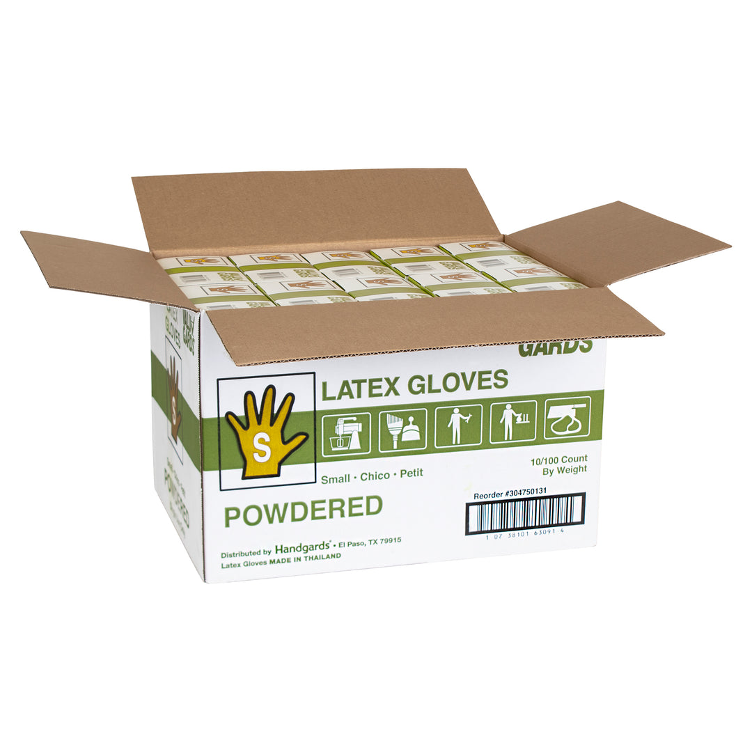 Valugards Latex Powdered Small Glove-100 Each-100/Box-10/Case