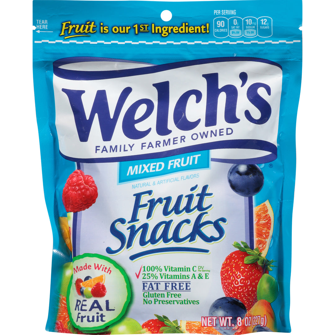Welch's Mixed Fruit Resealable Fruit Snack-8 oz.-9/Case