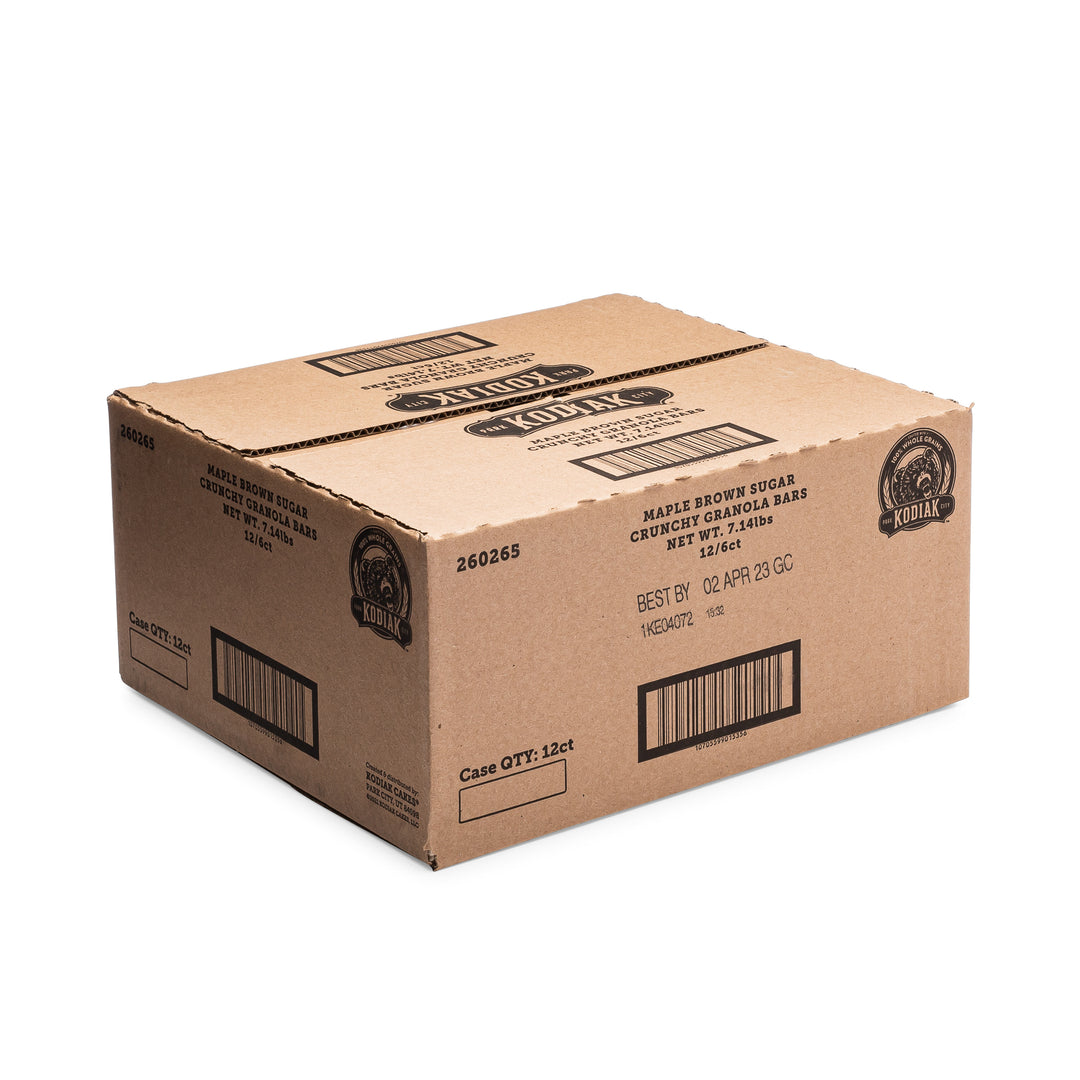 Kodiak Cakes Maple Brown Sugar Crunchy Granola Bars-9.5 oz.-12/Case