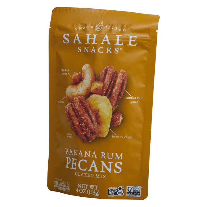 Sahale Pecans Banana Rumami Glazed Mix-4 oz.-6/Case