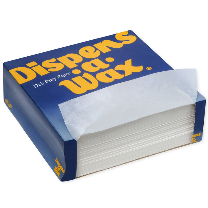 Dispens-A-Wax Patty Paper Dispens-A-Wax 6 X 6 X 0.875"-1000 Count-10/Case