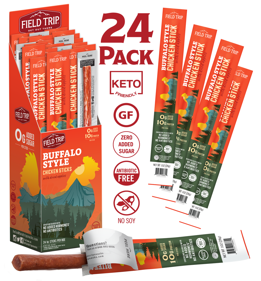 Field Trip Buffalo Chicken Stick-1 oz.-24/Box-6/Case