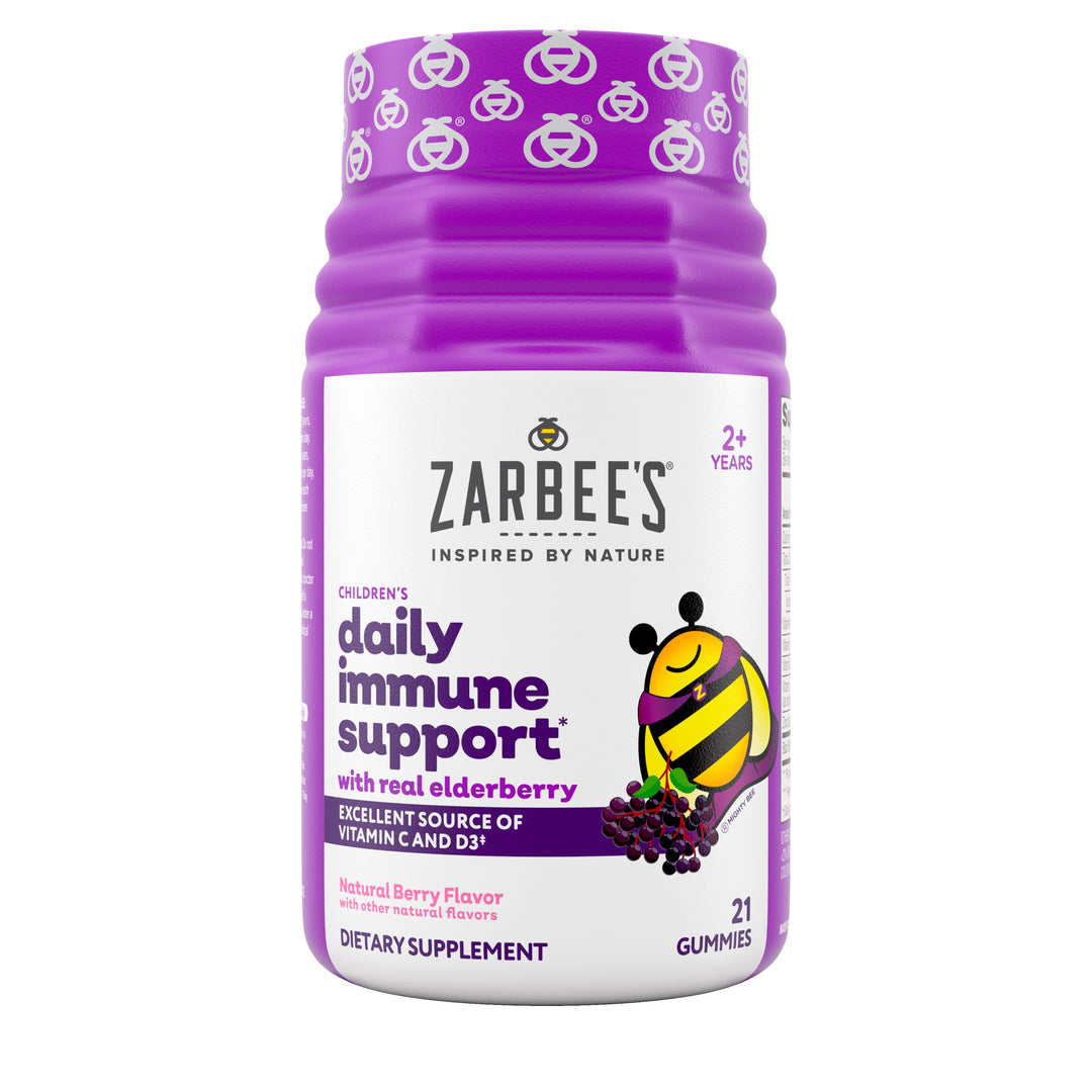 Zarbee's Children's Elderberry Immune Gummies-21 Count-3/Box-4/Case