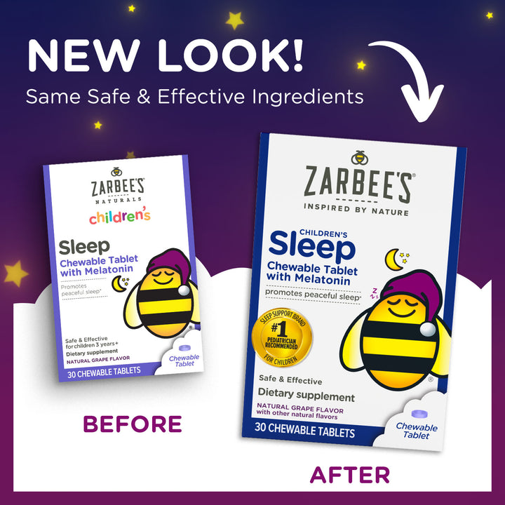 Zarbee's Children's Sleep Tablets-30 Count-4/Box-3/Case