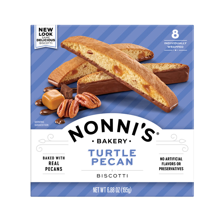 Nonni's Turtle Pecan Biscotti-6.88 oz.-6/Case