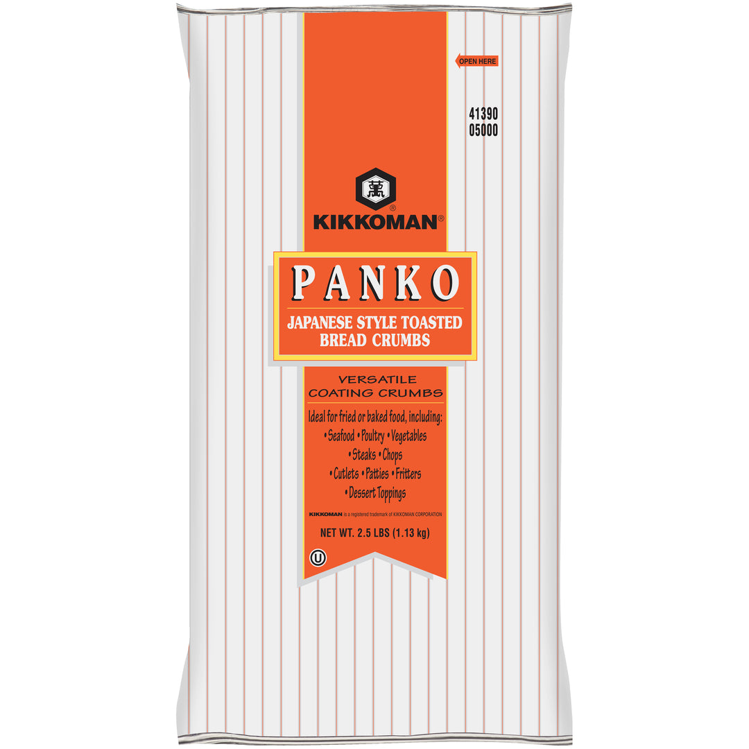 Kikkoman Toasted Panko Japanese Style Bread Crumbs-2.5 lb.-6/Case