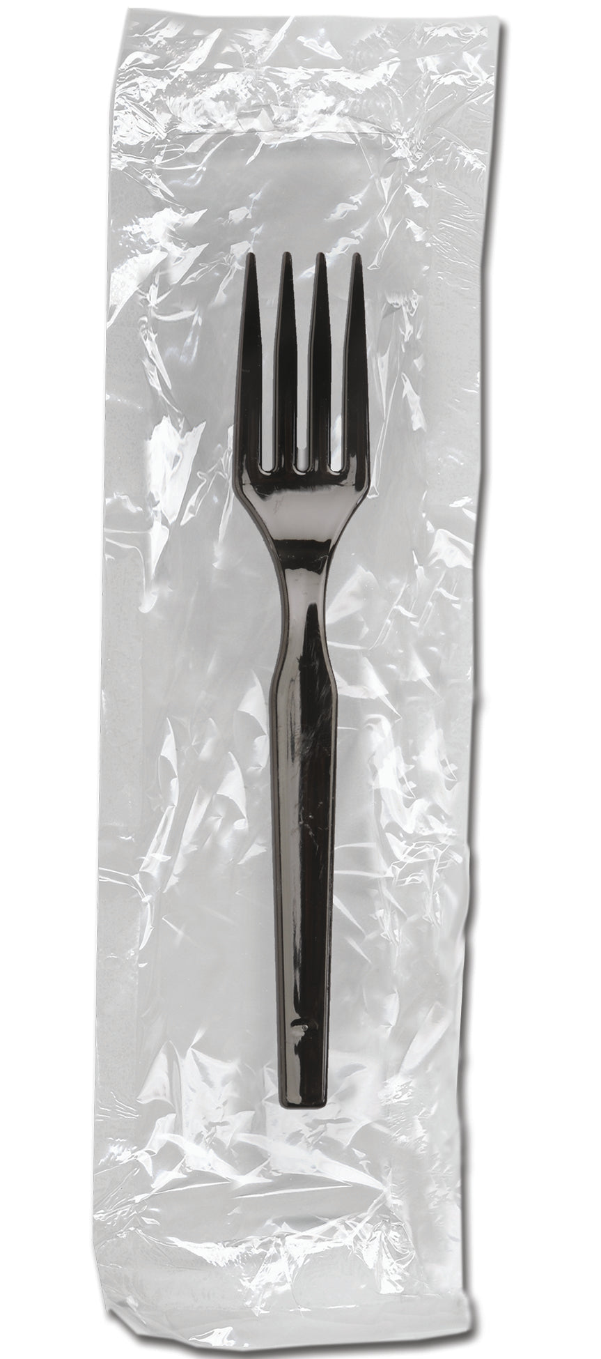 D&W Fine Pack Legion Heavy Weight Black Ebony Individually Wrapped Fork 1000/Case