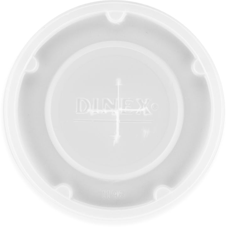 Dinex Disposable Lid With Straw Slot-2.69 Inches-1/Box-1000/Case