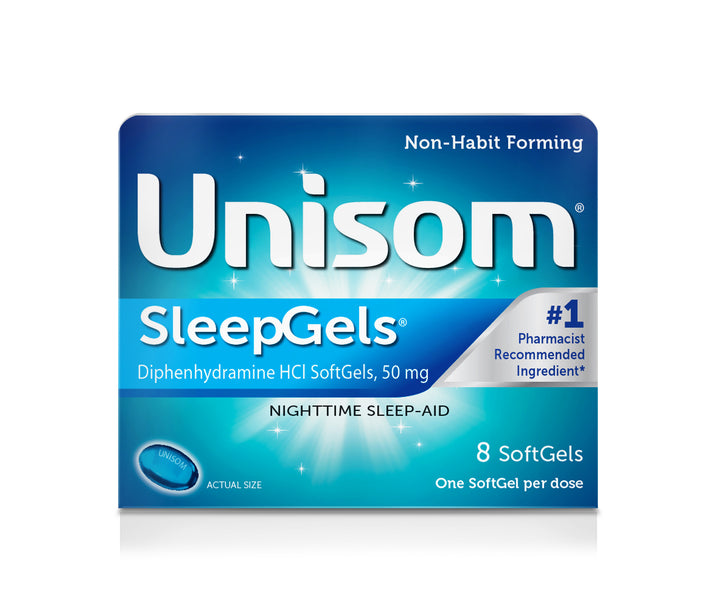 Unisom Sleepgels Nighttime-8 Each-6/Box-6/Case