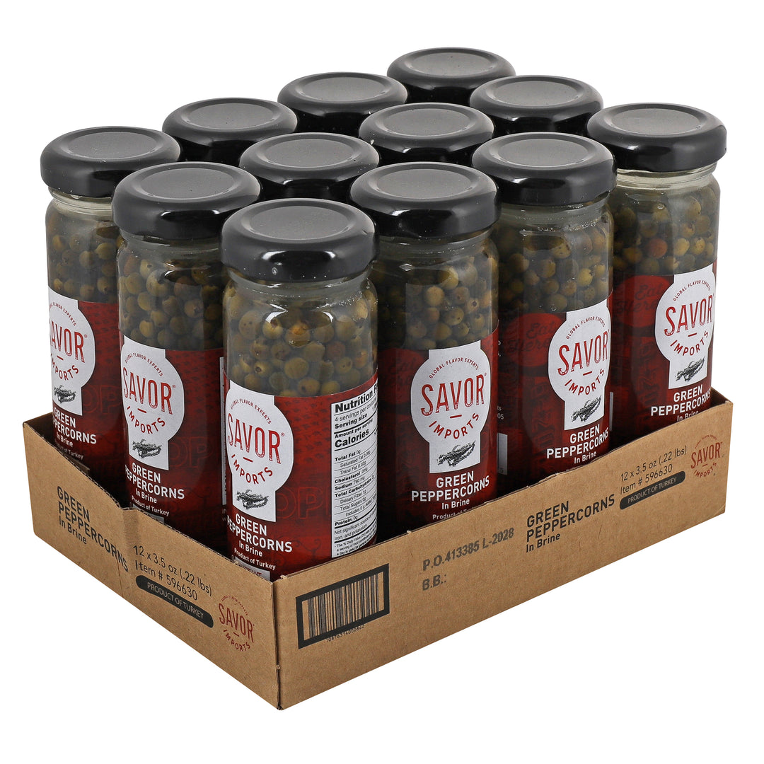 Savor Imports Green Peppercorn-3.5 oz.-12/Case