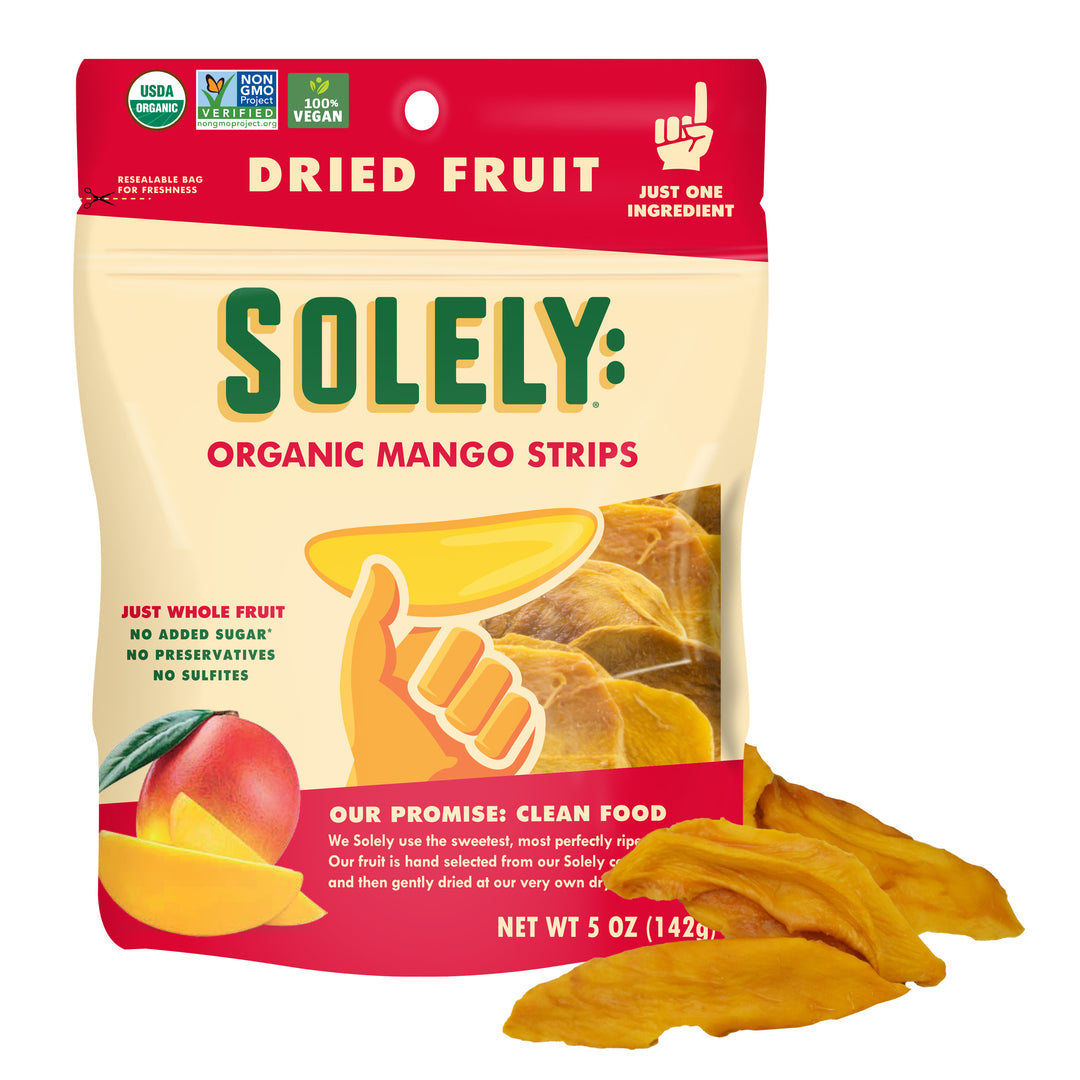 Solely Dried Mango Strips-5 oz.-6/Case