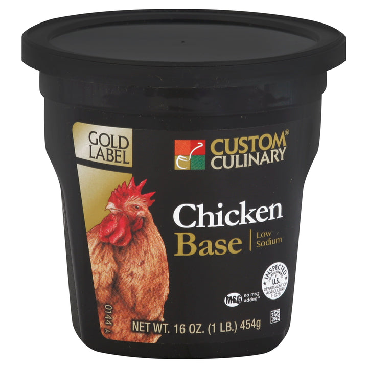 Gold Label No Msg Added Low Sodium Chicken Base Paste-1 lb.-6/Case