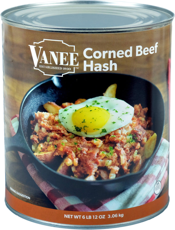 Vanee Corned Beef Hash-108 oz.-6/Case