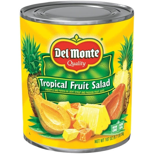 Del Monte Tropical Fruit Salad In Light Syrup-107 oz.-6/Case