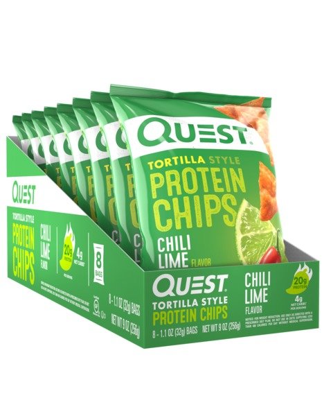 Quest Chips Chili Lime 8 Pack-1.1 oz.-8/Case
