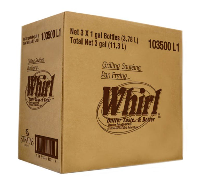 Whirl Butter Flavored Oil-1 Gallon-3/Case