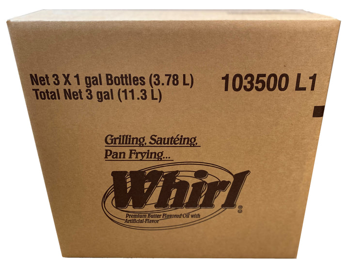 Whirl Butter Flavored Oil-1 Gallon-3/Case
