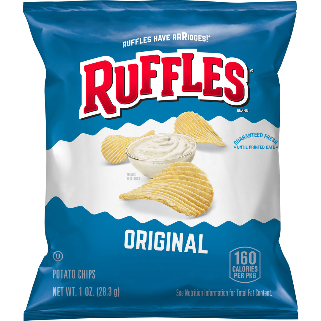 Ruffles Regular Bulk Potato Chips-1 oz.-104/Case
