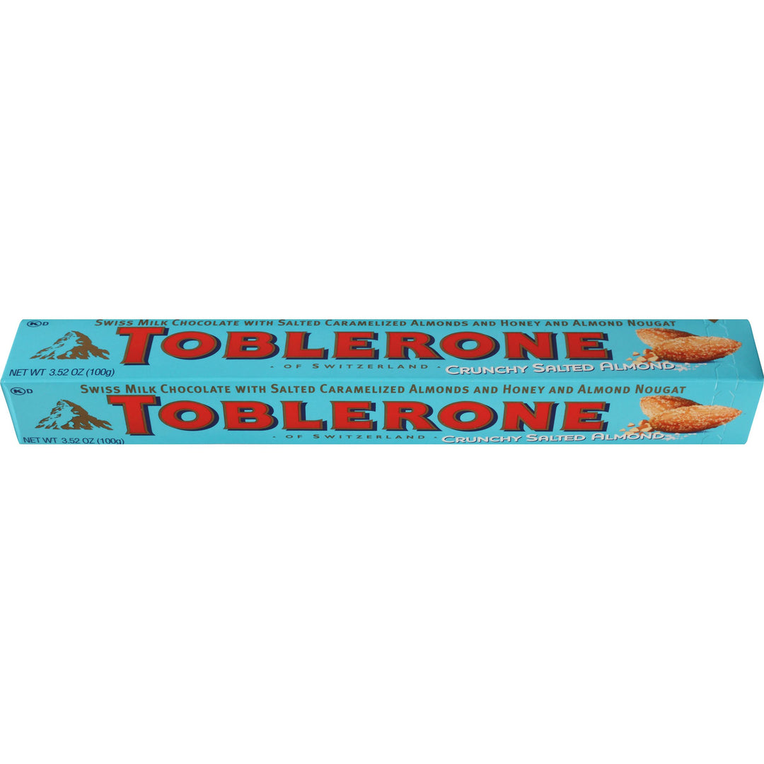 Toblerone Candy Chocolate Bar Almond With Sea Salt-3.52 oz.-20/Box-4/Case