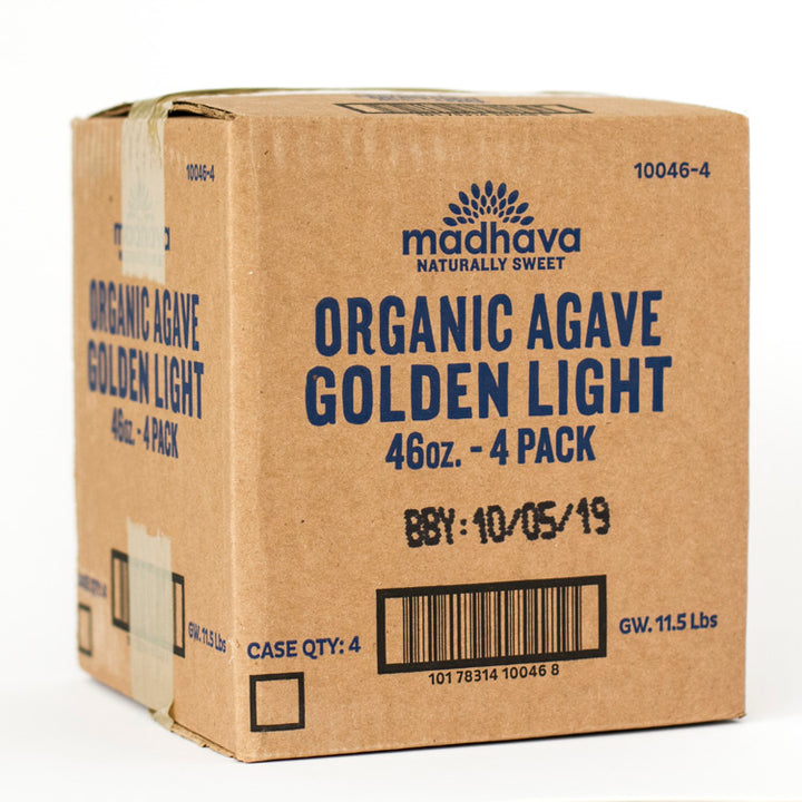 Madhava Organic Golden Light Agave-11 lb.-4/Case