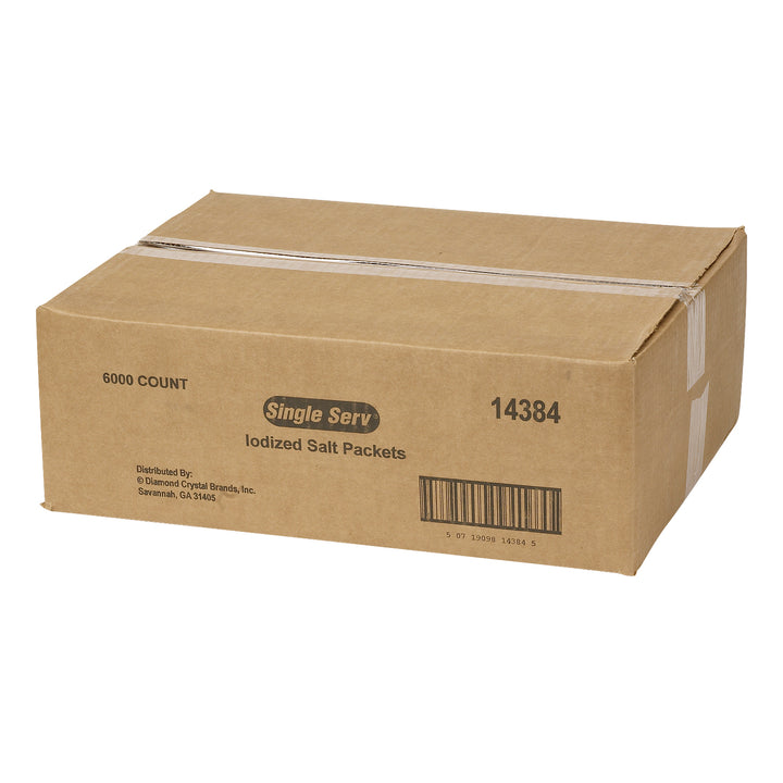 Single Serv Flat Salt Packets-0.6 Gram-6000/Case