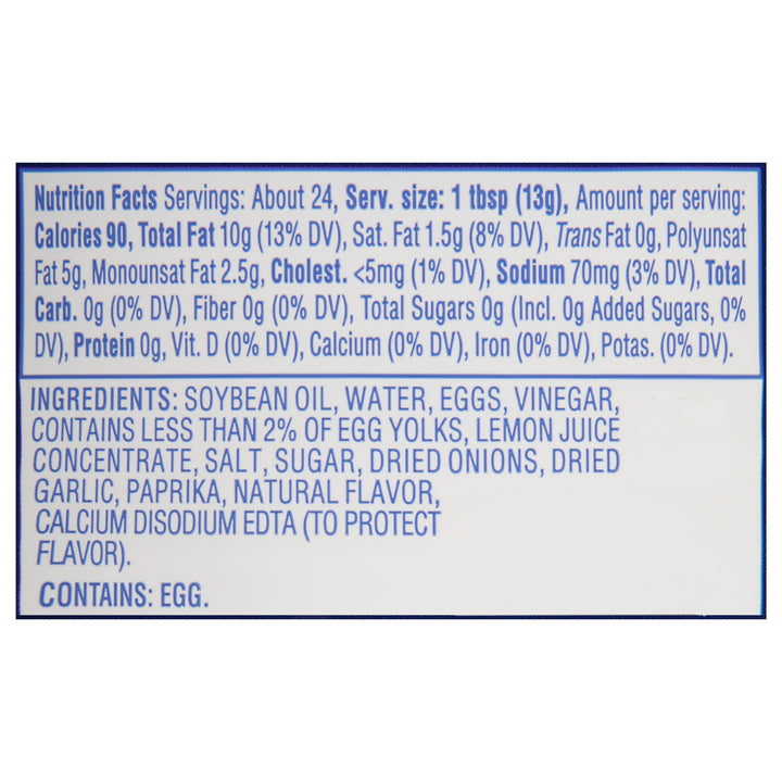 Kraft Real Mayonnaise Bottle-12 fl oz.-12/Case