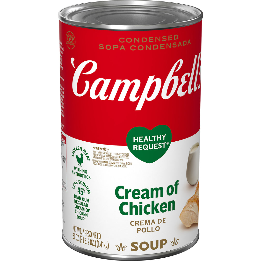 Campbell's Classic Healthy Request Cream Of Chicken Condensed Shelf Stable Soup-50 oz.-12/Case