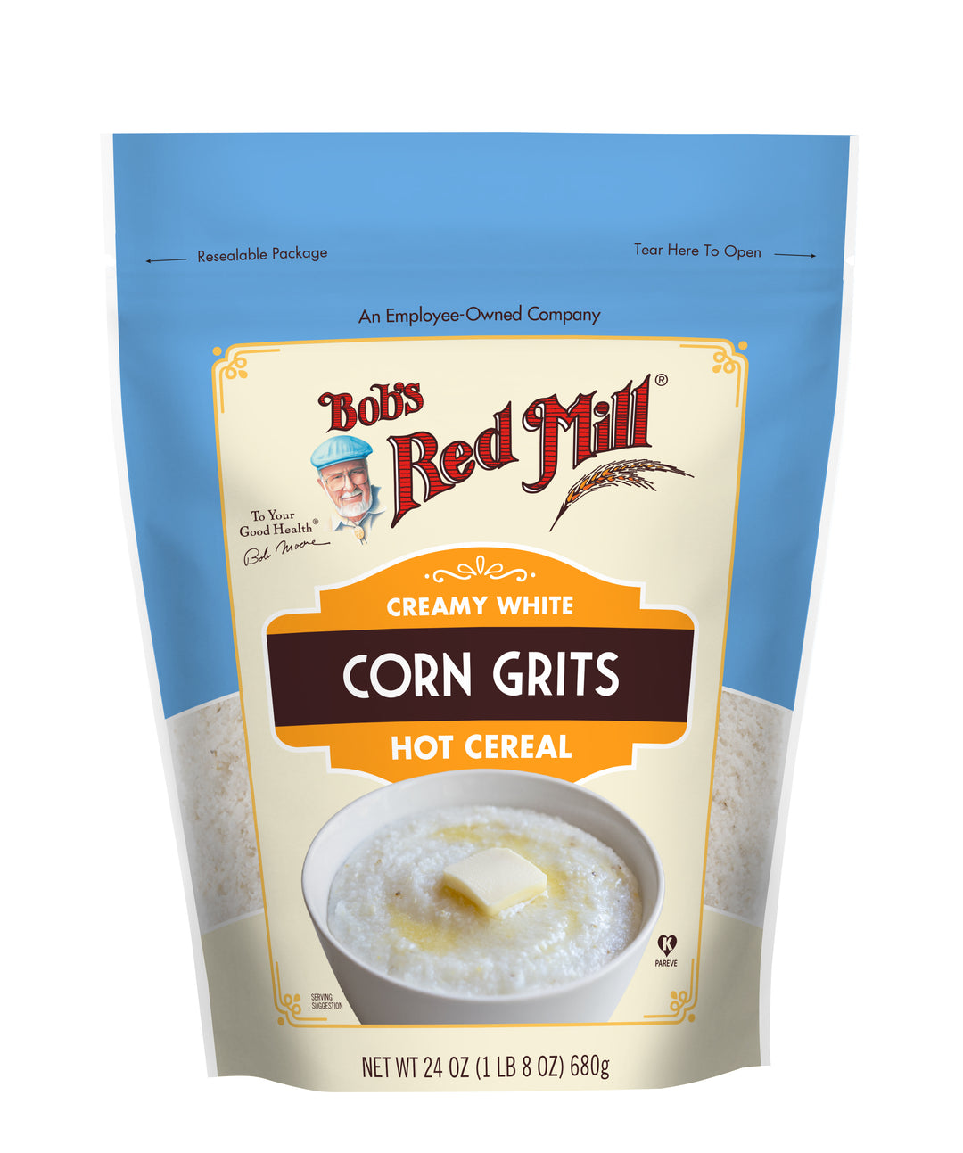 Bob's Red Mill Natural Foods Inc Grits Corn White-24 oz.-4/Case