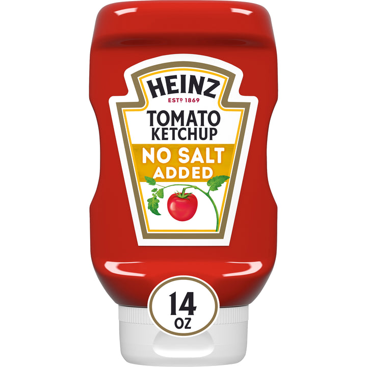 Heinz No Salt Ketchup Bottle-14 oz.-6/Case