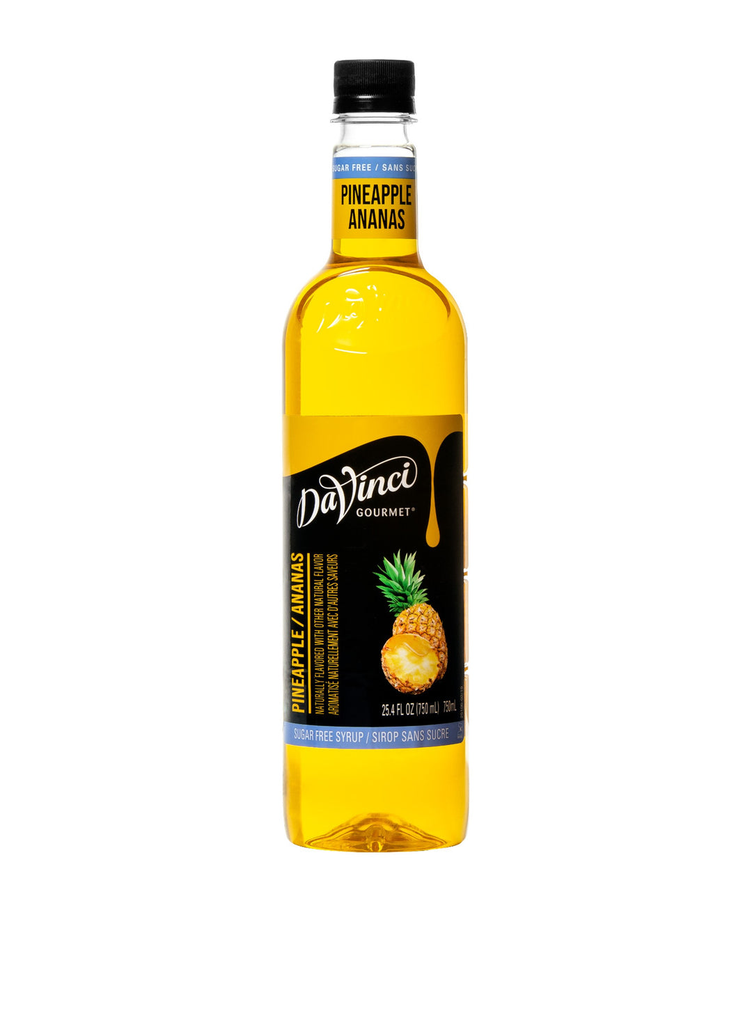 Davinci Gourmet Gourmet Sugar Free Pineapple Syrup-750 Milliliter-4/Case