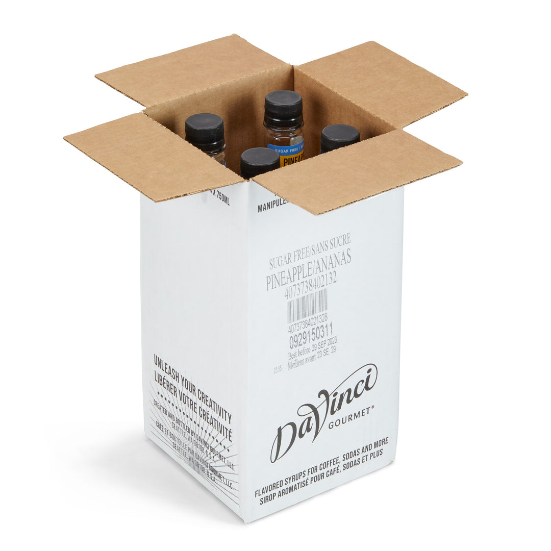 Davinci Gourmet Gourmet Sugar Free Pineapple Syrup-750 Milliliter-4/Case