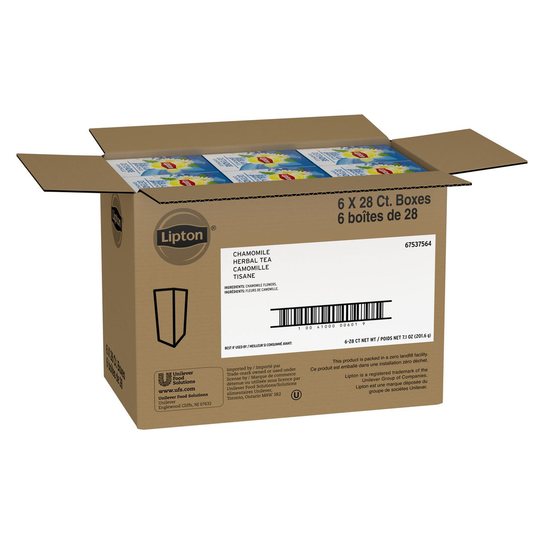 Lipton Chamomile Tea Bags-28 Count-6/Case