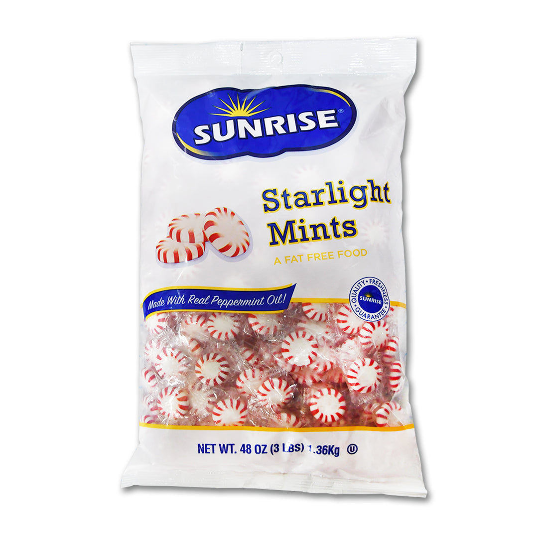 Sunrise Confections Peppermint Starlight Mints-3 lb.-8/Case