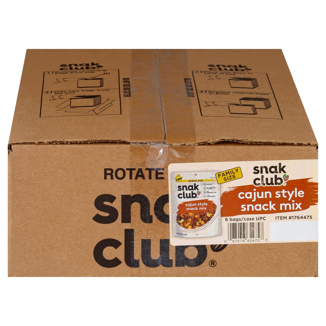 Snak Club Family Size Cajun Style Snack Mix-1 Each-6/Case