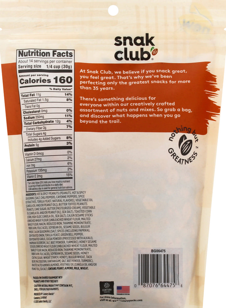 Snak Club Family Size Cajun Style Snack Mix-1 Each-6/Case