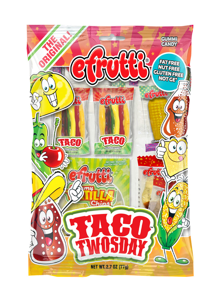Efrutti Taco Twosday Gummy Candy-12 Count-1/Case