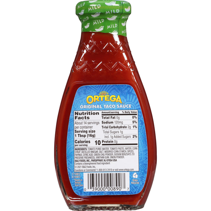 Ortega Mild Taco Sauce-8 oz.-12/Case