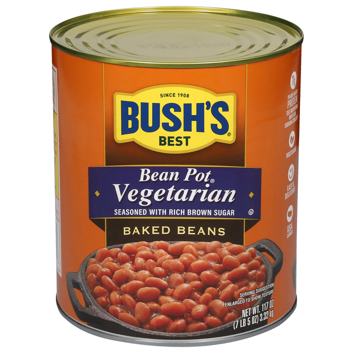 Bush's Best Vegetarian Baked Beans-117 oz.-6/Case