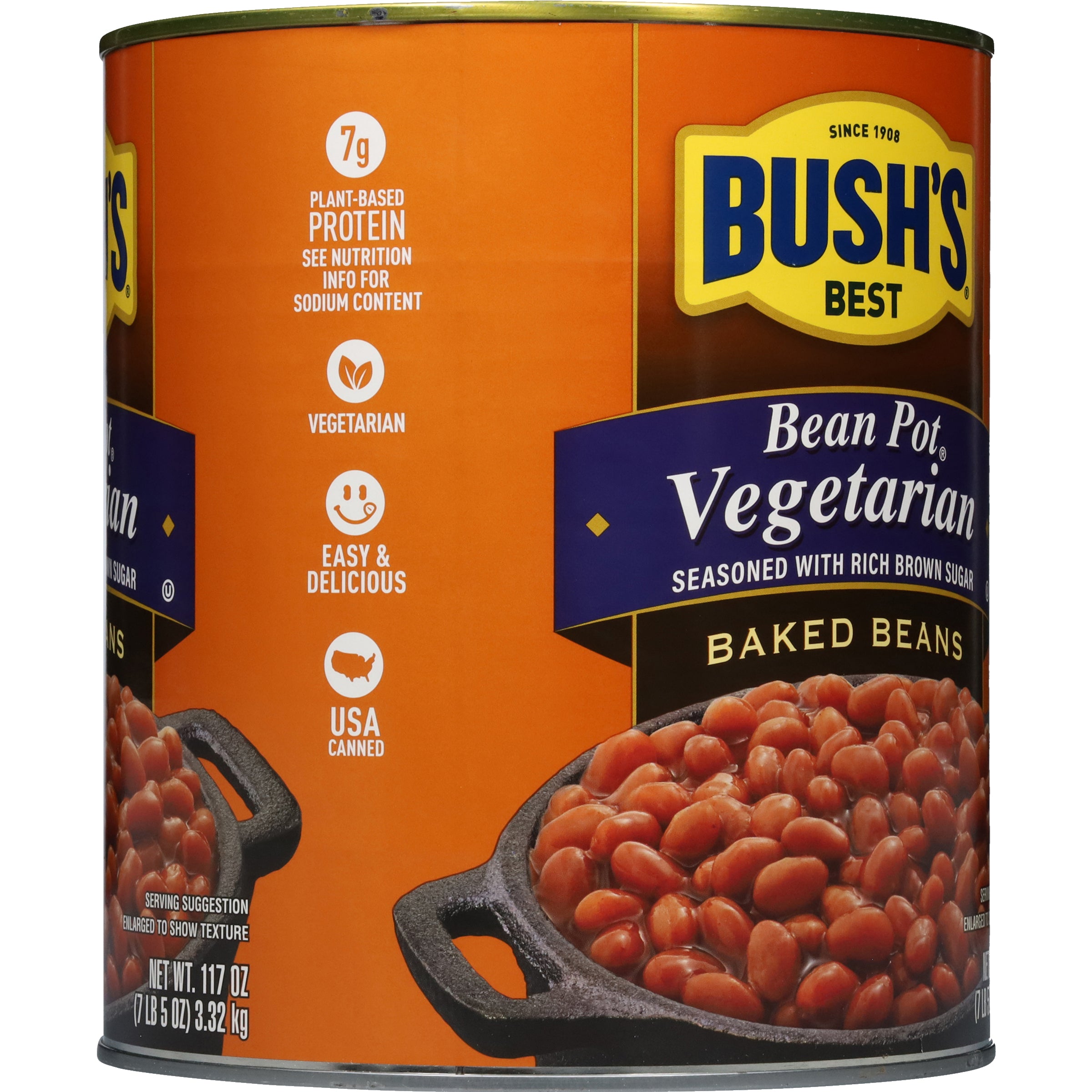 Bush's Best Vegetarian Baked Beans-117 oz.-6/Case MPN# 01637