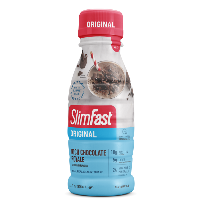 Slimfast Ready To Drink Original Rich Chocolate Royale Shake-11 fl oz.s-4/Box-3/Case