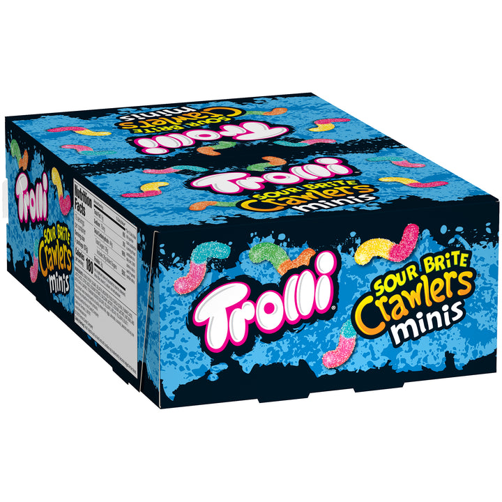 Trolli Minis Sour Brite Crawlers Gummy Candy-2 oz.-18/Box-8/Case