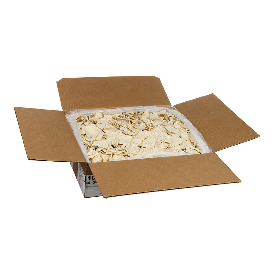 Mission Foods Pre-Cut Unfried 4 Cut Thin White Chips-20 lb.-1/Case