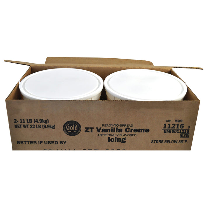 Gold Medal Ready-To-Spread Vanilla Creme Icing-11 lb.-2/Case