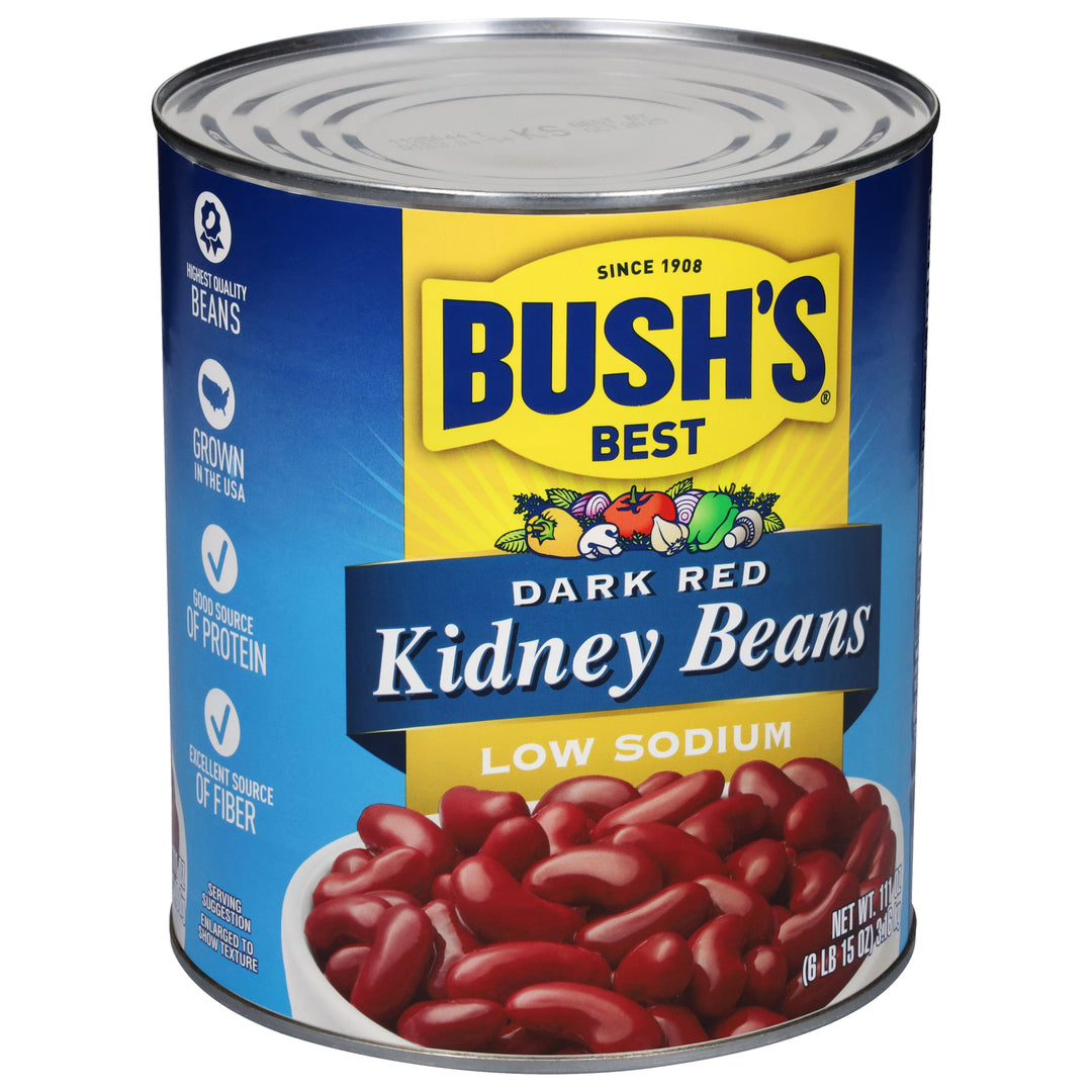 Bush's Best Low Sodium Dark Kidney Beans-111 oz.-6/Case