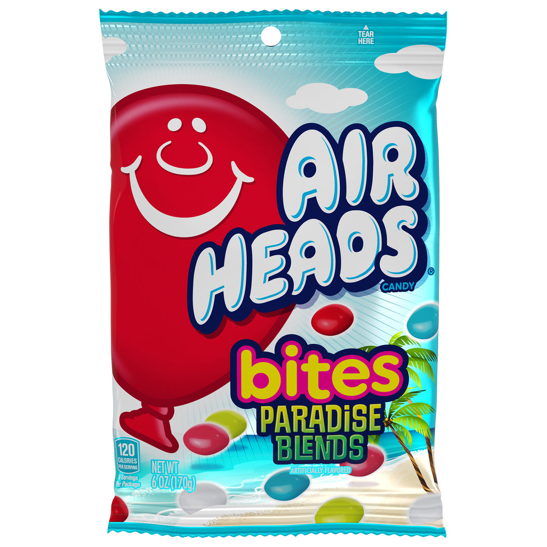 Airheads Paradise Blend Bites Peg Bag-6 oz.-12/Case