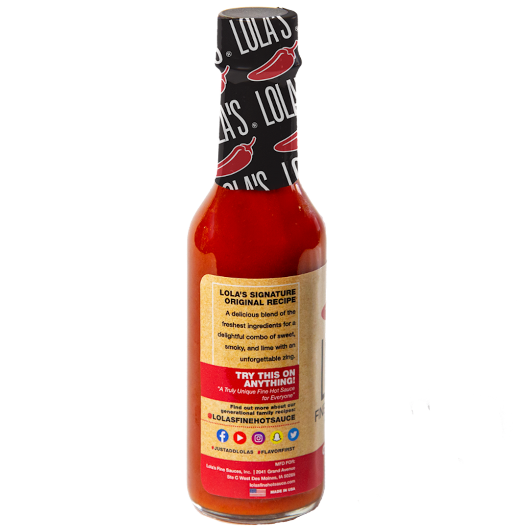 Lola's Fine Hot Sauce Original Hot Sauce Bottle-5 oz.-12/Case