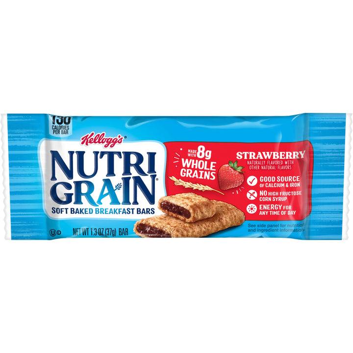 Kellogg Nutri-Grain Strawberry Cereal Bars-1.3 oz.-16/Box-3/Case