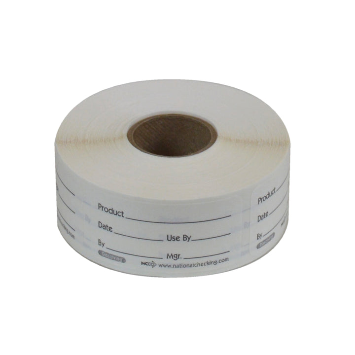 National Checking 1 X 2 Product Dissolvable Label 1- 500 Count-500 Each